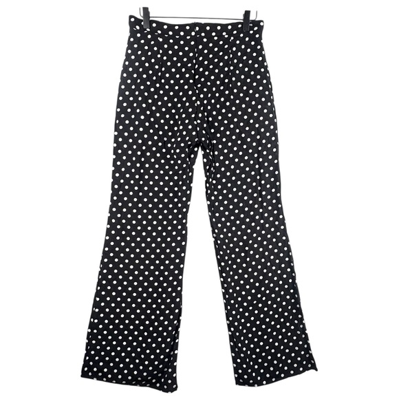 Wild Honey Black and White Polka Dot Wide-Leg Pants High Waisted Pleated Sz L - Picture 16 of 16